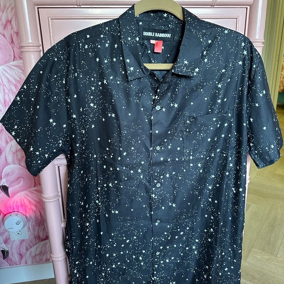 Double Rainbouu Starry Sky Button-Down Shirt - Picture 2 of 5